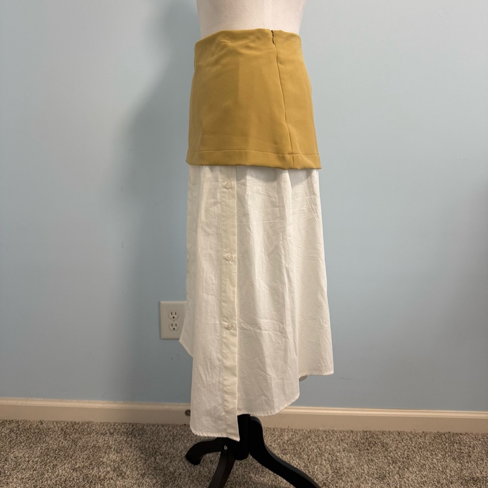 Maeve Layered Shirttail Midi Skirt Size XS - Picture 4 of 10